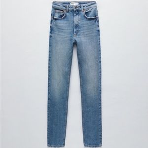 NWT- ZARA PREMIUM SLIM FULL LENGTH JEANS IN SENTINEL BLUE- SIZE 36